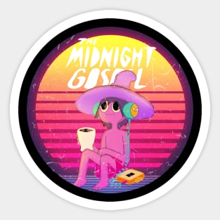 midnight gospel retro Sticker